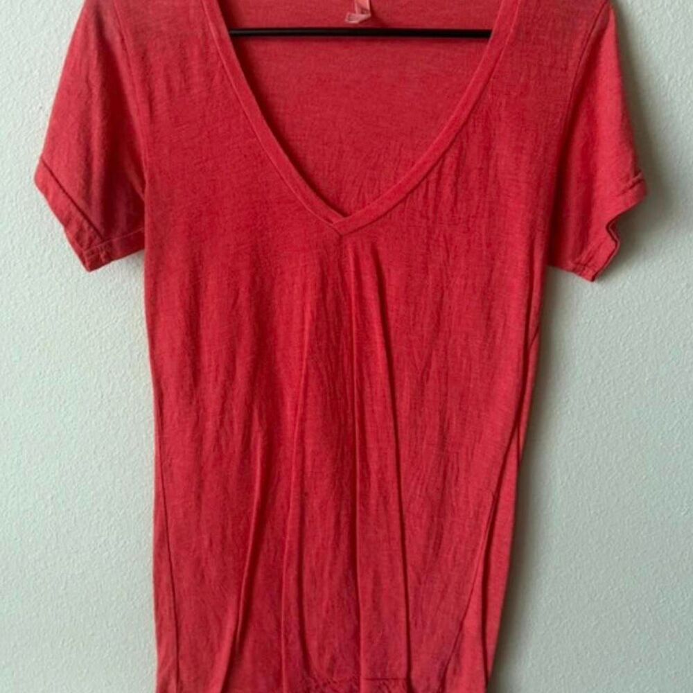Bp Women's Red and Pink T-shirt